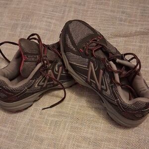 New Balance Charcoal and Crimson Running Shoes